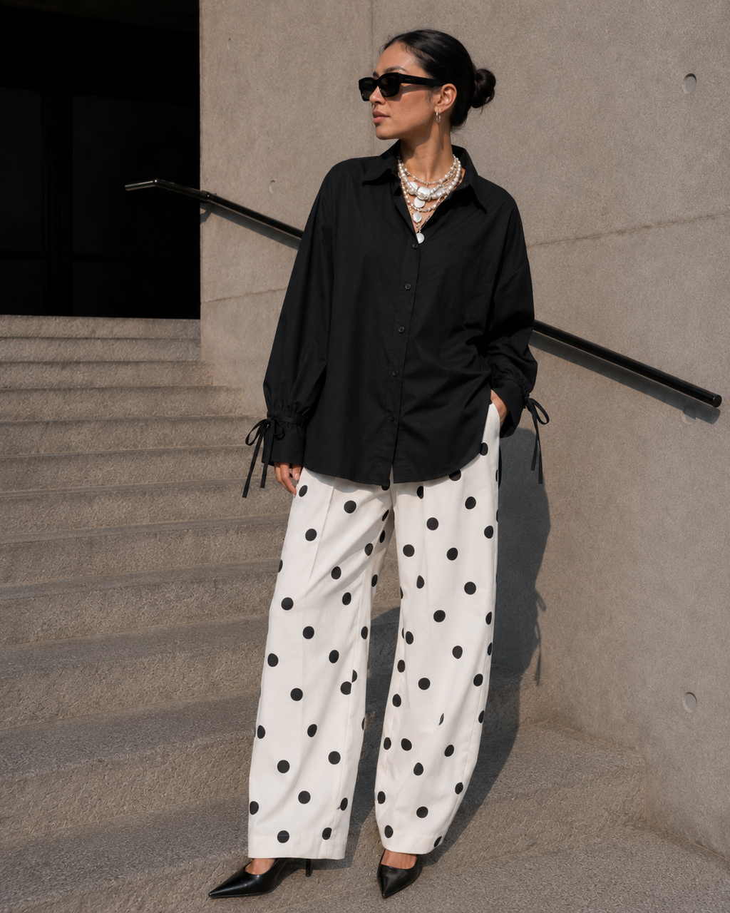 Poplin Shirt With Back Detailing
