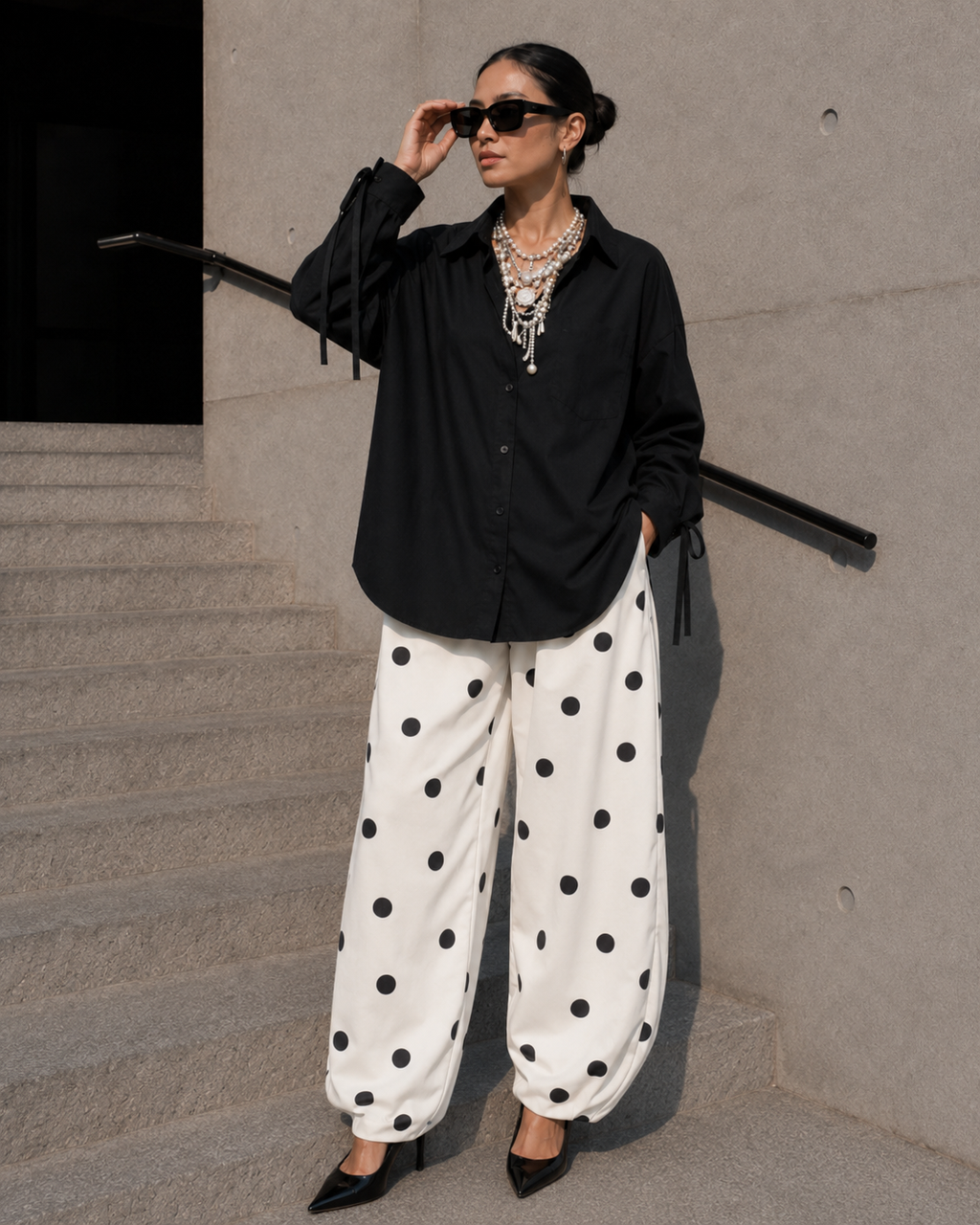 Poplin Shirt With Back Detailing