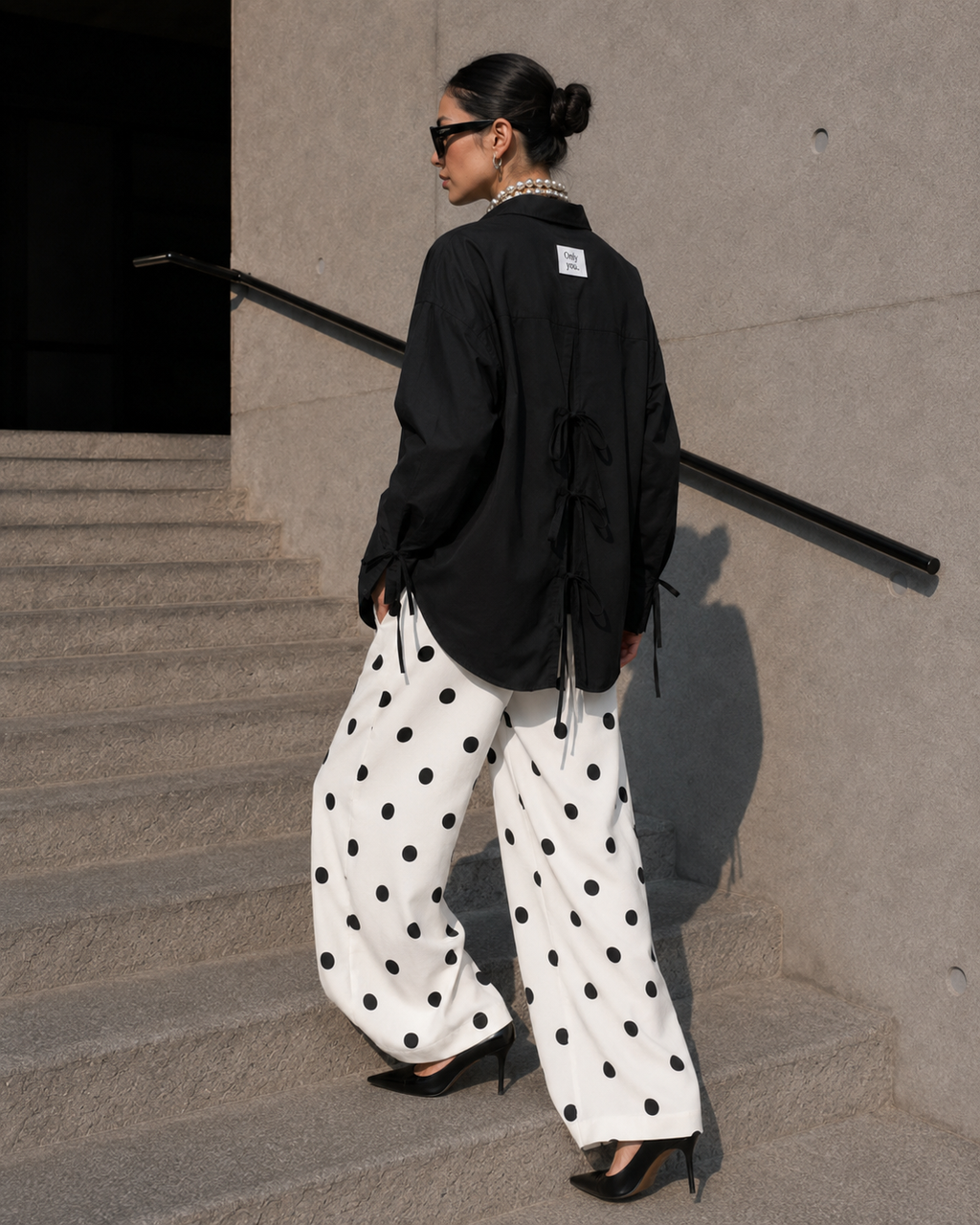 Poplin Shirt With Back Detailing