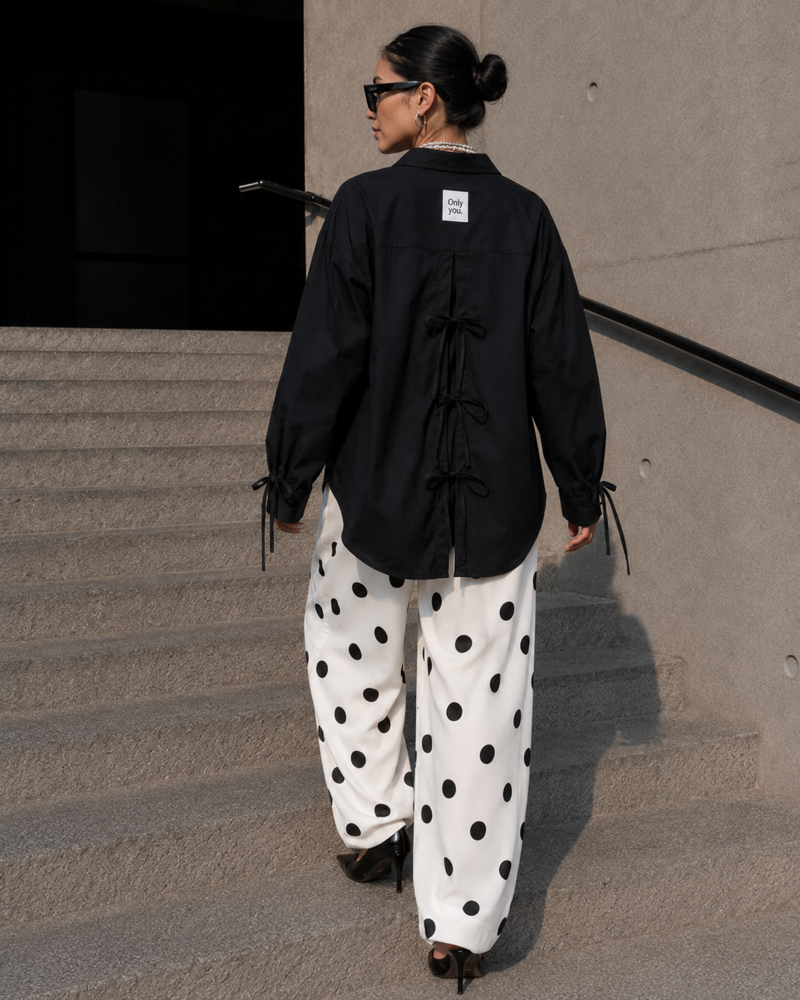 Poplin Shirt With Back Detailing